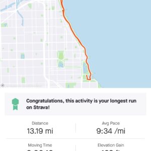 “I ran my second half marathon ever today”