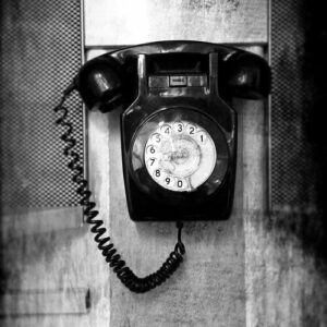 “I very much remember our phone at home in the farmhouse out in the township, was on the wall…”