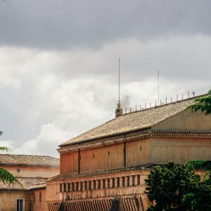 “And she’s like, ‘Oh my gosh, there was just white smoke over the Vatican.'”