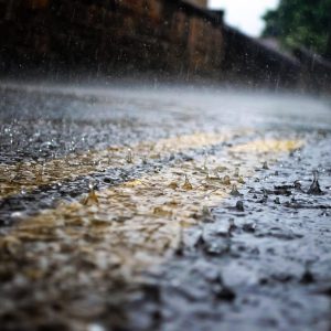 “I got entirely soaked. I had a umbrella and everything, but like it wasn’t enough.”