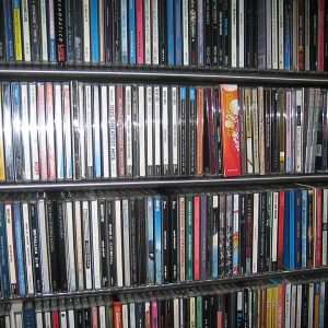 “His book of CDs was sitting on his passenger seat“